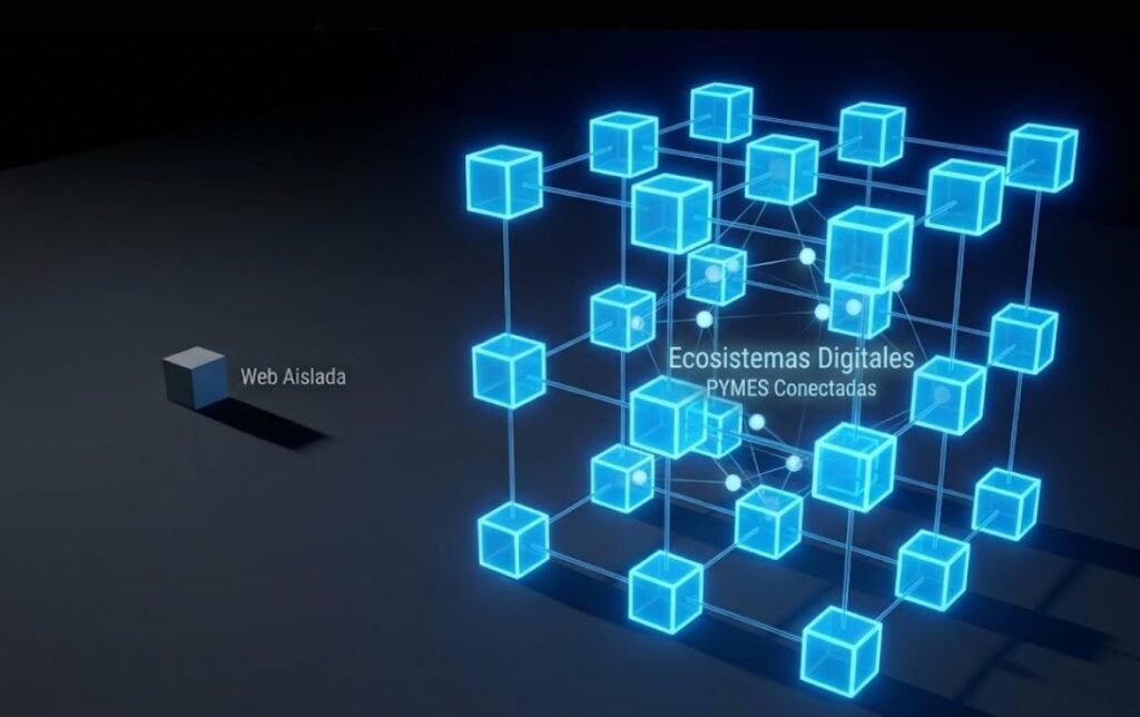 Así se ve un negocios con una Web y Así se ven los negocios dentro de un Desarrollo de Ecosistemas Digitales para Pymes dentro de Google
