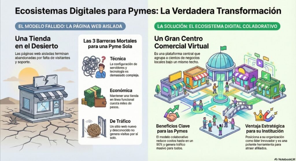 Con un Desarrollo de Ecosistemas Digitales para Pymes buscamos un antes y un despues para los pequeños negocios
